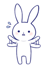 The rabbit get lonely easily 3(English) sticker #4033866