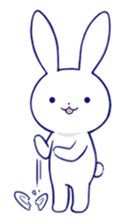 The rabbit get lonely easily 3(English) sticker #4033869