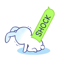 The rabbit get lonely easily 3(English) sticker #4033885