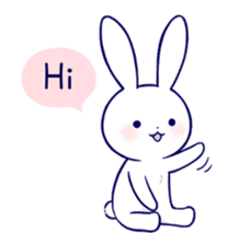 The rabbit get lonely easily 2(English) sticker #4034048