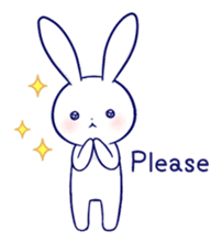 The rabbit get lonely easily 2(English) sticker #4034058