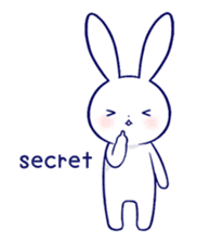 The rabbit get lonely easily 2(English) sticker #4034061