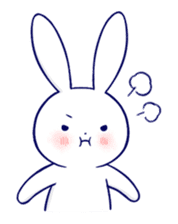 The rabbit get lonely easily 2(English) sticker #4034062