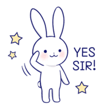 The rabbit get lonely easily 2(English) sticker #4034071