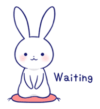 The rabbit get lonely easily 2(English) sticker #4034077