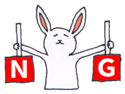 Pretty Playful CAT&RABBIT sticker #4034339