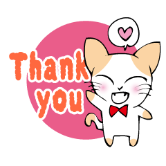 Charming cat sticker -English Ver.-