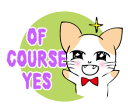 Charming cat sticker -English Ver.- sticker #4034534