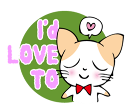 Charming cat sticker -English Ver.- sticker #4034545