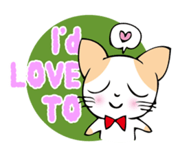 Charming cat sticker -English Ver.- sticker #4034545