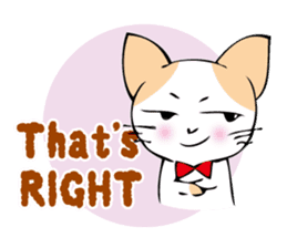 Charming cat sticker -English Ver.- sticker #4034554