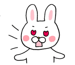 Reaction sticker of snaggletooth rabbit sticker #4035209