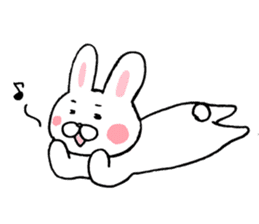 Reaction sticker of snaggletooth rabbit sticker #4035219