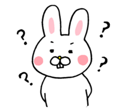 Reaction sticker of snaggletooth rabbit sticker #4035231