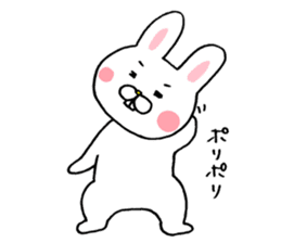 Reaction sticker of snaggletooth rabbit sticker #4035244