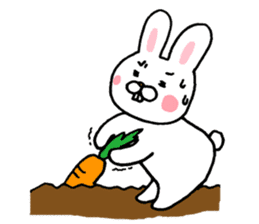 Reaction sticker of snaggletooth rabbit sticker #4035247