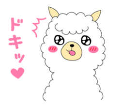 Fluffy animal alpaca's Sticker sticker #4035514