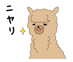 Fluffy animal alpaca's Sticker sticker #4035515