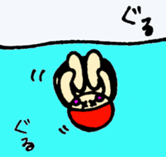 Aquatic sports boy sticker #4035581