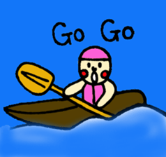 Aquatic sports boy sticker #4035596