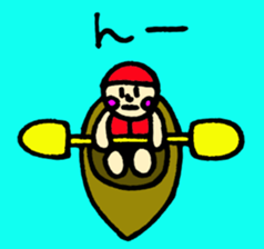Aquatic sports boy sticker #4035597