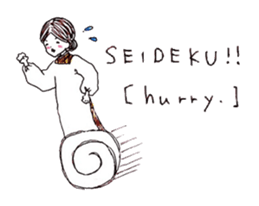 Hida dialec & cookingcoat kimono english sticker #4035873