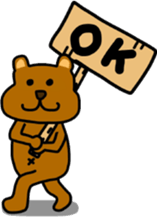 Bear and rabbi sticker #4036093