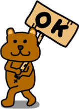 Bear and rabbi sticker #4036093