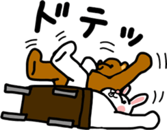 Bear and rabbi sticker #4036115