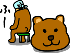 Bear and rabbi sticker #4036126