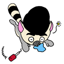 MC Ring tailed lemur sticker #4036591