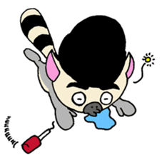 MC Ring tailed lemur sticker #4036591