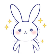 The rabbit get lonely easily 4(English) sticker #4036655