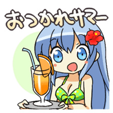 Cute swimsuit girl Marin and Natsumi sticker #4037101
