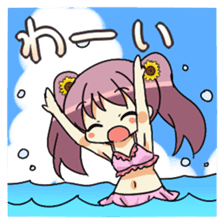 Cute swimsuit girl Marin and Natsumi sticker #4037103