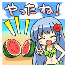 Cute swimsuit girl Marin and Natsumi sticker #4037107
