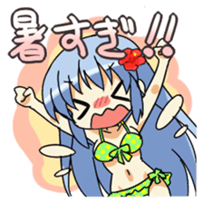 Cute swimsuit girl Marin and Natsumi sticker #4037110