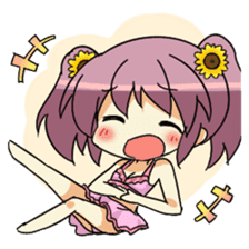 Cute swimsuit girl Marin and Natsumi sticker #4037113