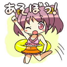 Cute swimsuit girl Marin and Natsumi sticker #4037114