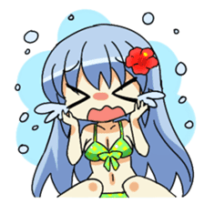 Cute swimsuit girl Marin and Natsumi sticker #4037119