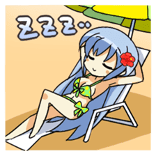 Cute swimsuit girl Marin and Natsumi sticker #4037120