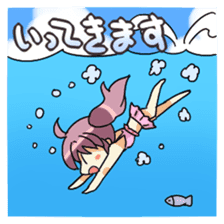 Cute swimsuit girl Marin and Natsumi sticker #4037124