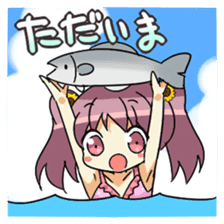 Cute swimsuit girl Marin and Natsumi sticker #4037125