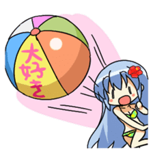 Cute swimsuit girl Marin and Natsumi sticker #4037128