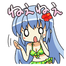 Cute swimsuit girl Marin and Natsumi sticker #4037129