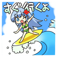Cute swimsuit girl Marin and Natsumi sticker #4037132