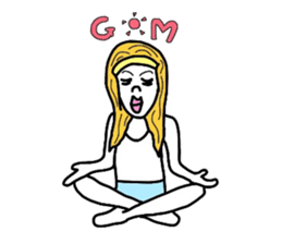 Pretty girls and cat sticker #4037456