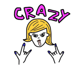 Pretty girls and cat sticker #4037462