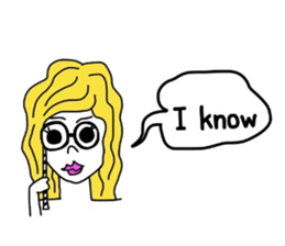 Pretty girls and cat sticker #4037463