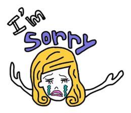 Pretty girls and cat sticker #4037465